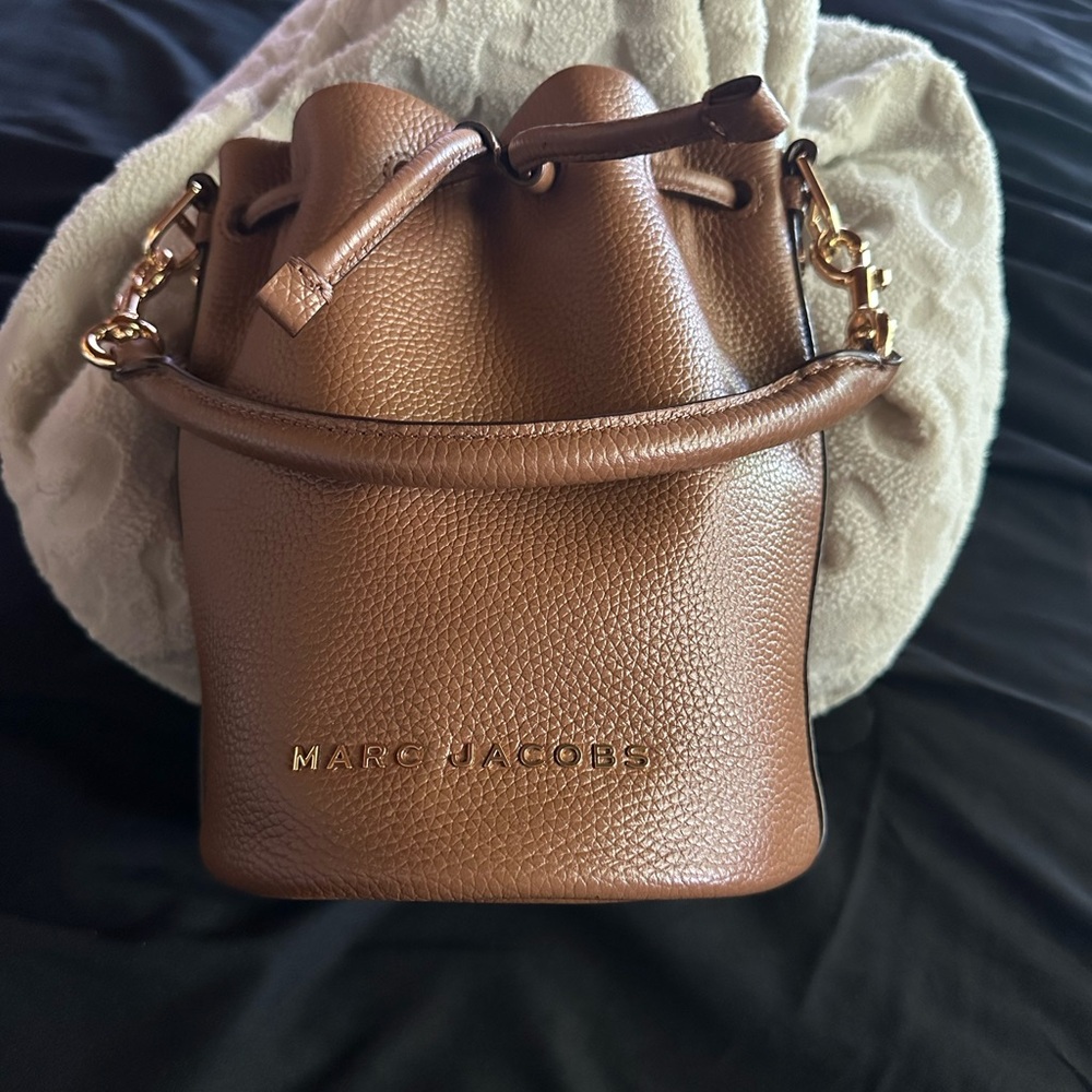 Marc Jacobs Brown Leather Bucket Bag